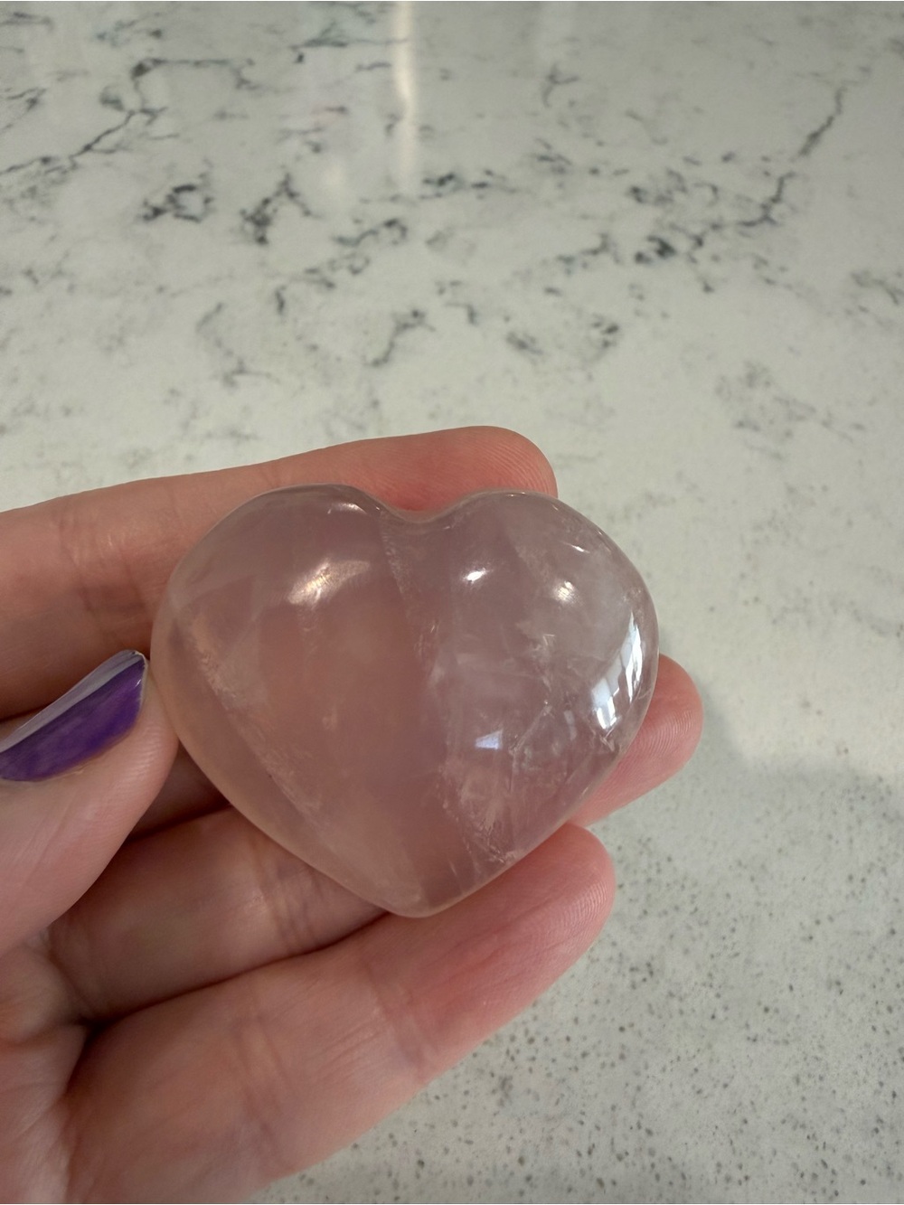 Rose Quartz Heart
